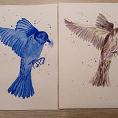 Mein Kursprojekt: Experimentelle Aquarelltechniken für Anfänger. Traditional illustration, Fine Arts, Watercolor Painting, and Naturalistic Illustration project by ka_mde - 05.08.2022