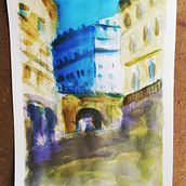 Mi Proyecto del curso: Representación arquitectónica en acuarela. Traditional illustration, Sketching, Drawing, Watercolor Painting, Architectural Illustration, and Sketchbook project by Elsa Rodríguez Covarrubias - 05.08.2022