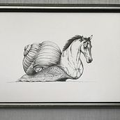 My project for course: Surrealistic Fineliner Illustration. Traditional illustration, Pencil Drawing, Drawing, Realistic Drawing, Artistic Drawing & Ink Illustration project by Petra Schiffarth - 05.08.2022