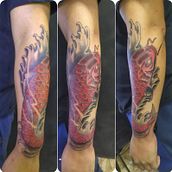 Mi Proyecto del curso: Técnicas de color para tatuajes Ein Projekt aus dem Bereich Traditionelle Illustration, Zeichnung, Digitale Illustration, Tattoodesign und Digitale Zeichnung von Lucas Toro - 09.05.2022