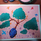 Mi Proyecto del curso: Ilustración expresiva con técnicas mixtas: encuentra tu creatividad  Ein Projekt aus dem Bereich Traditionelle Illustration, Skizzenentwurf, Kreativität, Artistische Zeichnung und Gouachemalerei von Merle Arias R - 08.05.2022