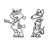 Cabra y Podenco. Traditional illustration project by Daniel Gonzalez Aguirre - 02.01.2022
