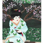 Mein Kursprojekt: Einführung in die Gouachemalerei: eine bunte Reise nach Japan. Un projet de Illustration traditionnelle, Beaux Arts, Peinture , et Peinture gouache de werthchr - 09.05.2022