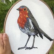 Mi Proyecto del curso: Pintar con hilo: técnicas de ilustración textil. Traditional illustration, Embroider, and Textile Design project by Cynthia Silva Argueta - 05.10.2022