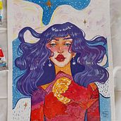 O pôr do Sol que há em mim.. Ilustração tradicional, e Artes plásticas projeto de Isadora Portella - 10.05.2022