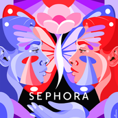 Sephora 8M / Sofia Castellanos. Traditional illustration, Digital Illustration, Advertising, and Fine Arts project by Sofia Castellanos - 05.10.2022