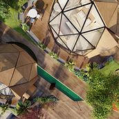 La cumbre - Eco Glamping V#2 Ein Projekt aus dem Bereich Architektur, Innenarchitektur, Digitale Architektur und ArchVIZ von Ambîtus Studium - 16.04.2022