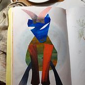 Quaderno d'artista con colori ad olio. Relazioni tra elementi vegetali, animali ed umani. . Een project van  Ontwerp, Traditionele illustratie,  Beeldende kunst, Schilderij,  Creativiteit, Creativiteit met kinderen y Sketchbook van Tosca D'Aprile - 10.05.2022