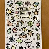 My project for course: Creative Doodling and Hand-Lettering for Beginners Ein Projekt aus dem Bereich Traditionelle Illustration, Lettering, Zeichnung und Hand Lettering von Anna W - 10.05.2022