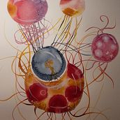 Mein Kursprojekt: Moderne Aquarelltechniken. Traditional illustration, Fine Arts, Painting, and Watercolor Painting project by Monika Wasescha - 05.11.2022