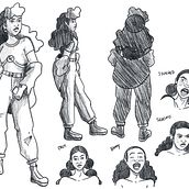 My project for course: Drawing Manga Characters from Scratch. Traditional illustration, Character Design, Comic, Pencil Drawing, Drawing, and Manga project by brittany_8 - 05.11.2022