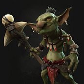 Modelado Goblin . 3D, 3D Modeling, Character Design, 3D Character Design, and 3D Design project by Víctor Gomis - 05.10.2022