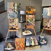 Mon projet du cours : Techniques de peinture contemporaine à l'huile. Un progetto di Belle arti, Pittura e Pittura ad olio di Dominique FRANCOIS - 11.05.2022
