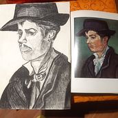 Il mio progetto del corso: Ritratto su blocco da disegno: esplora il volto umano. Un projet de Esquisse , Dessin, Dessin de portrait, Dessin artistique , et Carnet de croquis de Alessandra Barisone - 12.05.2022