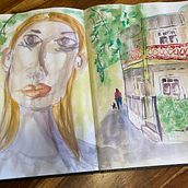 Naneen’s project for course: Artistic Watercolor Sketching: Dare to Express Your Ideas. Traditional illustration, Sketching, Creativit, Drawing, Watercolor Painting, and Sketchbook project by Christine Kirsch - 05.11.2022