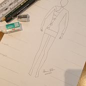 Meu projeto do curso: Ilustração de croqui de moda. Traditional illustration, Sketching, Fashion Design, Digital Drawing, and Fashion Illustration	 project by eduardaalencard - 05.18.2022