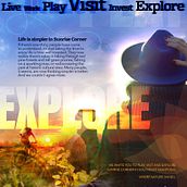 Sunrise Corner Travel Manitoba magazine ad. Graphic Design project by Sandra Barnes - 05.12.2022