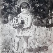 My project for course: India Ink Illustration with Japanese Influence. Traditional illustration, Drawing & Ink Illustration project by majka13_79 - 05.12.2022