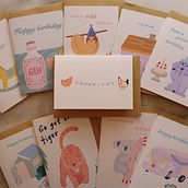 My project for course: Greeting Card Design: Illustrate and Sell Your Collection. Design, Traditional illustration, Br, ing, Identit, Editorial Design, Graphic Design, and Digital Illustration project by Sandy Chiu - 05.12.2022