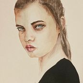My project for course: Watercolor Portrait from a Photo. Traditional illustration, Watercolor Painting, and Portrait Drawing project by leannegitlin - 05.13.2022