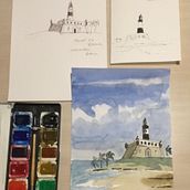 Aquarelle Reisetagebuch  Ein Projekt aus dem Bereich Traditionelle Illustration von Laura Kampff - 10.05.2022