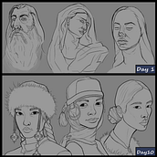 My project for course: the 100 heads challenge by Ahmed Aldoori. Sketching, Drawing, Portrait Drawing, Artistic Drawing, and Sketchbook project by Luis Correia - 05.08.2022