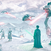 Mais um Jedi na Batalha de Hoth. Photograph, Photograph, Post-production, Photo Retouching, and Photomontage project by FÁBIO ROBERTO ZEFERINO DE LIMA JÚNIOR - 05.14.2022