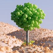 My Magic Tree. 3D, 3D Animation, 3D Modeling, and 3D Design project by david.purkat - 05.12.2022