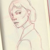 Meu projeto do curso: Caderno de retratos: explore o rosto humano. Un progetto di Bozzetti, Disegno, Disegno di ritratti, Disegno artistico e Sketchbook di Dafne Alves - 15.05.2022