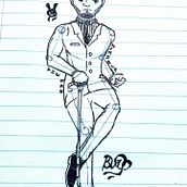 caricaturing myself . Un proyecto de Ilustración tradicional de Bangelier Vanel - 16.05.2022