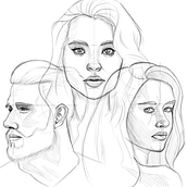 Meu projeto do curso: Caderno de retratos: explore o rosto humano. Sketching, Drawing, Portrait Drawing, Artistic Drawing, and Sketchbook project by Kaio Coelho - 05.16.2022