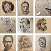 Consruction of the Face . Menggambar Potret proyek oleh Ronni Zettner - 03.16.2022