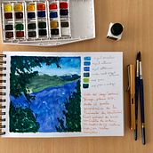 Mi proyecto del curso: Cuaderno de viaje en acuarela. Projekt z dziedziny Trad, c, jna ilustracja, Malowanie akwarelą,  R, sunek architektoniczn i Sketchbook użytkownika Blanca Maldonado - 16.05.2022