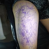 Meu projeto do curso: Introdução a tatuagem com estilo gravura. Een project van  Tatoeageontwerp van Guilherme Joia - 17.05.2022