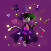 Meu projeto do curso: Criação de personagens 3D com Blender . 3D, Design de personagens, Modelagem 3D, Design de personagens 3D, e 3D Design projeto de Rafaela Jardim - 17.05.2022