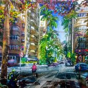 Rio de Janeiro: esquina das ruas Paissandu com Senador Vergueiro. Sketching, Drawing, Watercolor Painting, Architectural Illustration, Sketchbook & Ink Illustration project by acm_2001 - 05.17.2022