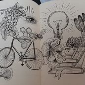 Meu projeto do curso: Técnicas de desenho para iniciantes: trabalhe a observação Ein Projekt aus dem Bereich Skizzenentwurf, Bleistiftzeichnung, Zeichnung, Sketchbook und Illustration mit Tinte von Thais Yumi - 17.05.2022