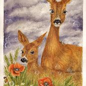 Il mio progetto del corso: Ritratti espressivi di animali ad acquerello. Ilustração tradicional, Pintura em aquarela, Desenho realista e Ilustração naturalista projeto de Greta Castrucci - 17.05.2022