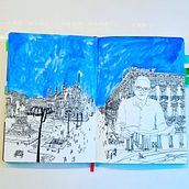 Capturing Milan's Personality. Traditional illustration, Architecture, Drawing, Digital Illustration, and Architectural Illustration project by MB Dallocchio - 05.17.2022