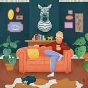 My project for course: Colorful Digital Illustration in Procreate. Un progetto di Illustrazione tradizionale, Disegno, Illustrazione digitale e Disegno digitale di Tanya Viljoen - 17.05.2022