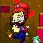 Mario. Traditional illustration, Graphic Design, and Digital Illustration project by Alexander Rubiano - 05.17.2022