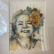 My project for course: Experimental Portraiture with Ink, Tea and Alcohol. Fine Arts, Painting, Drawing & Ink Illustration project by Haike Tremblay - 05.16.2022