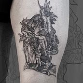 Introducción al tatuaje de estilo etching "Divina Comedia" by Manuel J. Iniesta. Un proyecto de Diseño de tatuajes de Manuel J. Iniesta - 18.05.2022