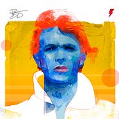 Retratos - David Bowie. Traditional illustration project by Javier Abián - 11.15.2021