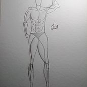 mi proyecto de dibujo / curso de musculatura superheroica. Un progetto di Illustrazione tradizionale di eljoker55 - 18.05.2022