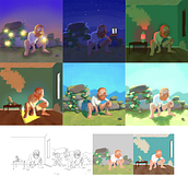 My project for course: Lighting Principles for Digital Painting. Traditional illustration, Digital Illustration, and Digital Painting project by Pierina Marchesoni - 05.17.2022