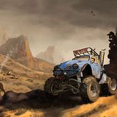 The Wasteland, my project for course: Creating and Painting Fantasy Scenarios in Photoshop . Ilustração tradicional, Desenho, Ilustração digital, Concept Art, e Pintura digital projeto de Viktor Sjöberg - 18.05.2022