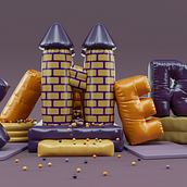 My project for course: 3D Typography: Playing with Color and Volume. 3D, Animation, T, pograph, 3D Animation, 3D Design, and Digital Design project by ciners - 05.19.2022