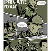 Salvando al Soldado Ryan. Vector Illustration, Poster Design, and Digital Illustration project by Alexander Noguera - 05.14.2022