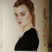 Il mio progetto del corso: Ritratto ad acquerello a partire da una fotografia. Ilustração tradicional, e Desenho de retrato projeto de monica_sartori_67_ms - 14.05.2022